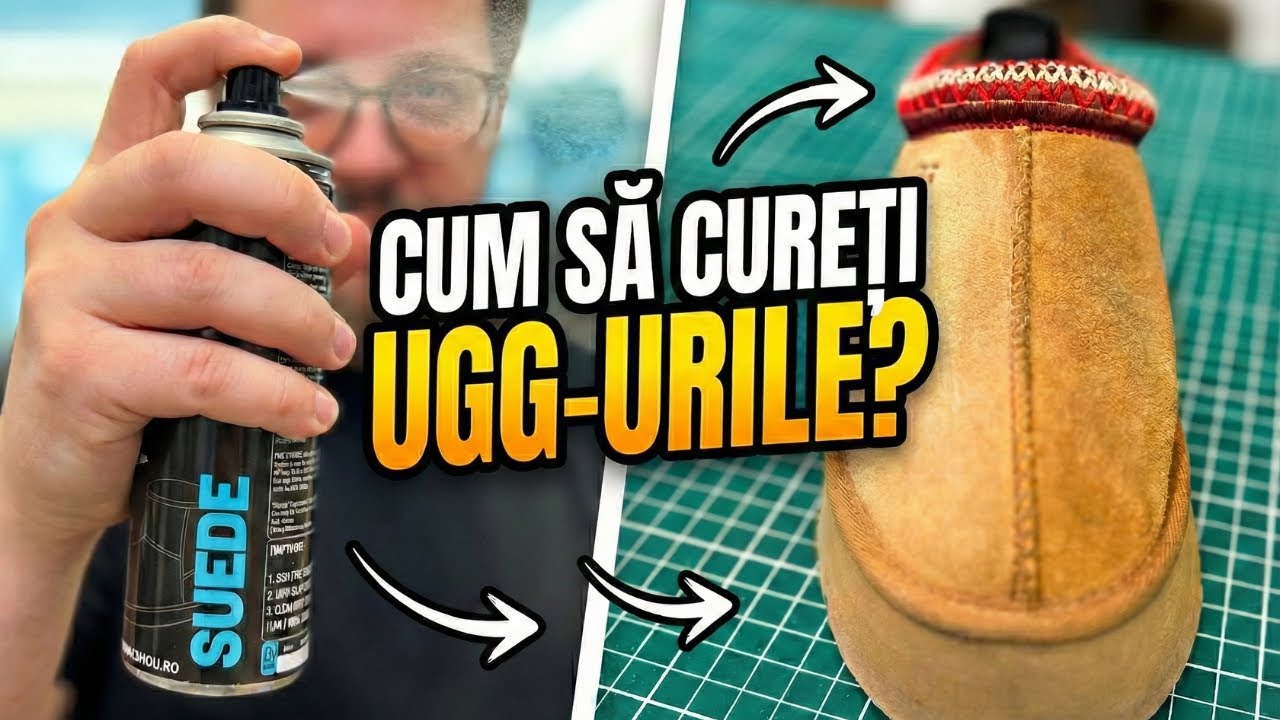 SHOU Tutorial / Curatare UGG: Cum se foloseste spray-ul pentru piele intoarsa?