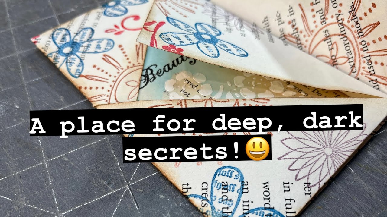 Easy journal pocket that will astonish you with its secret compartment! ~ #junkjournalideas