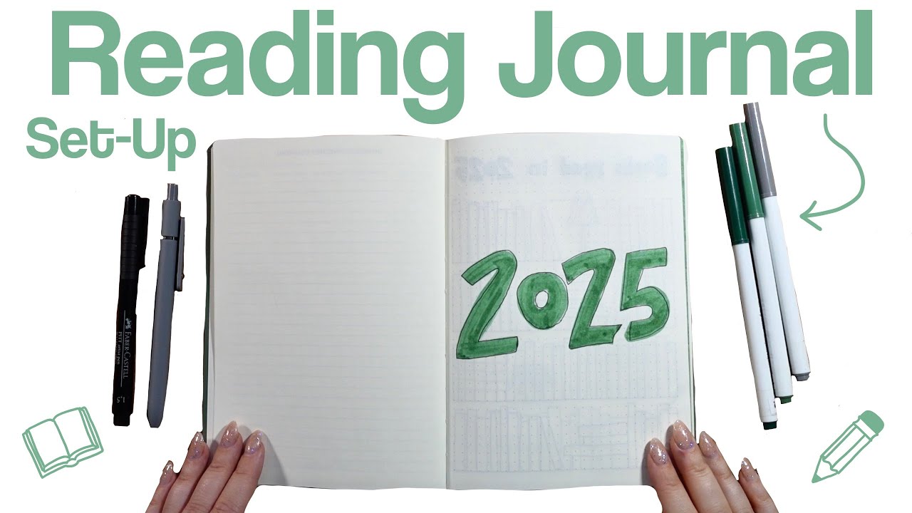 So sieht mein Reading Journal für 2025 aus 📝🫶🏼🎨 // bookmas 08