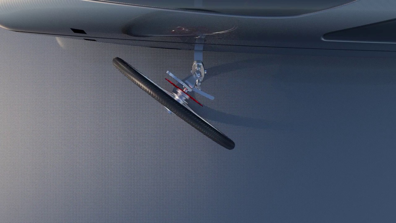 Steering Wheel - Axis Inclination - Scrub Radius Animation