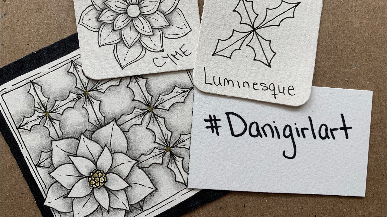 How to draw the tangles Cyme and Luninesque