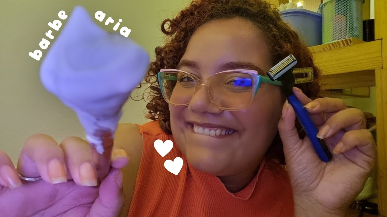 ASMR NAMORADA FAZENDO SUA BARBA 🩷✨