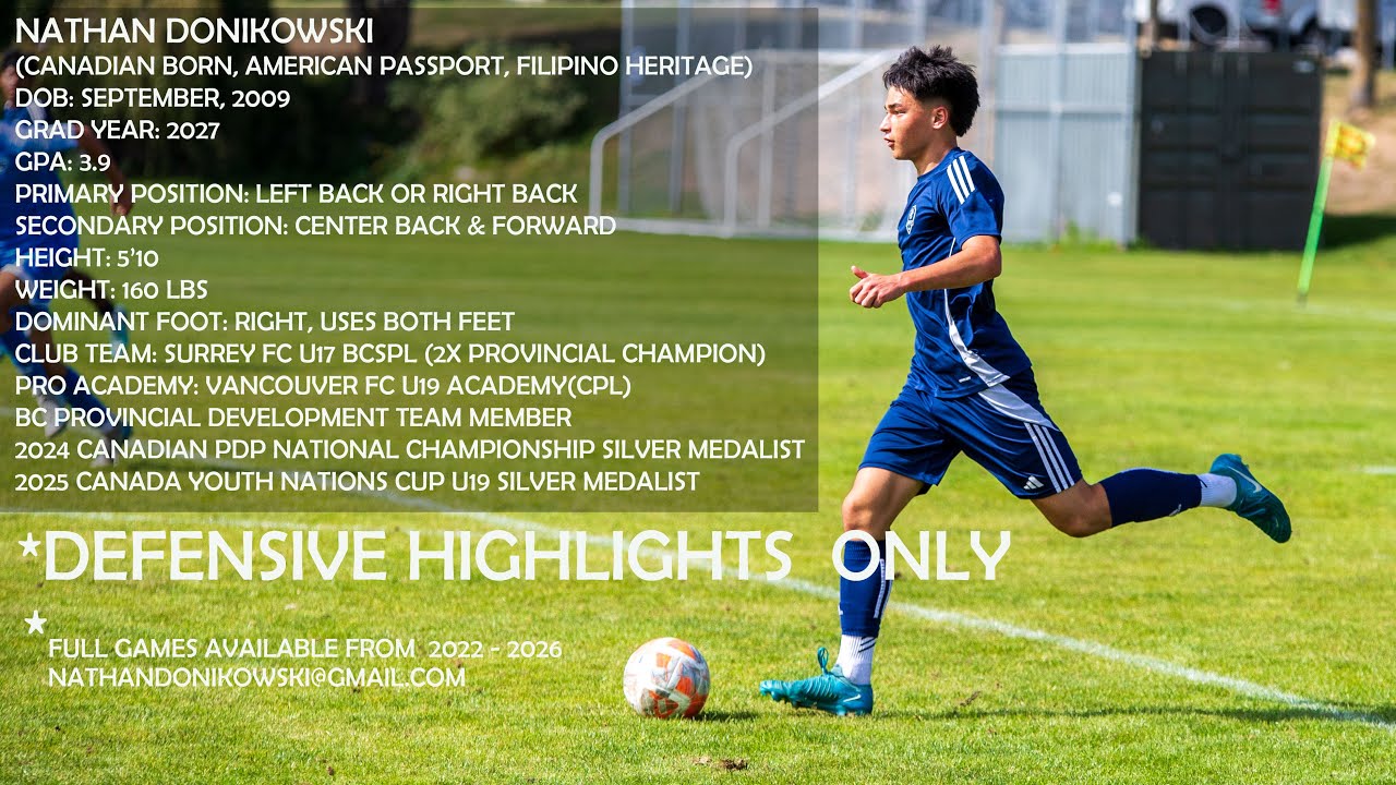 Nathan Donikowski | 2027 Fullback | Defensive Highlights | BCSPL • National Championships