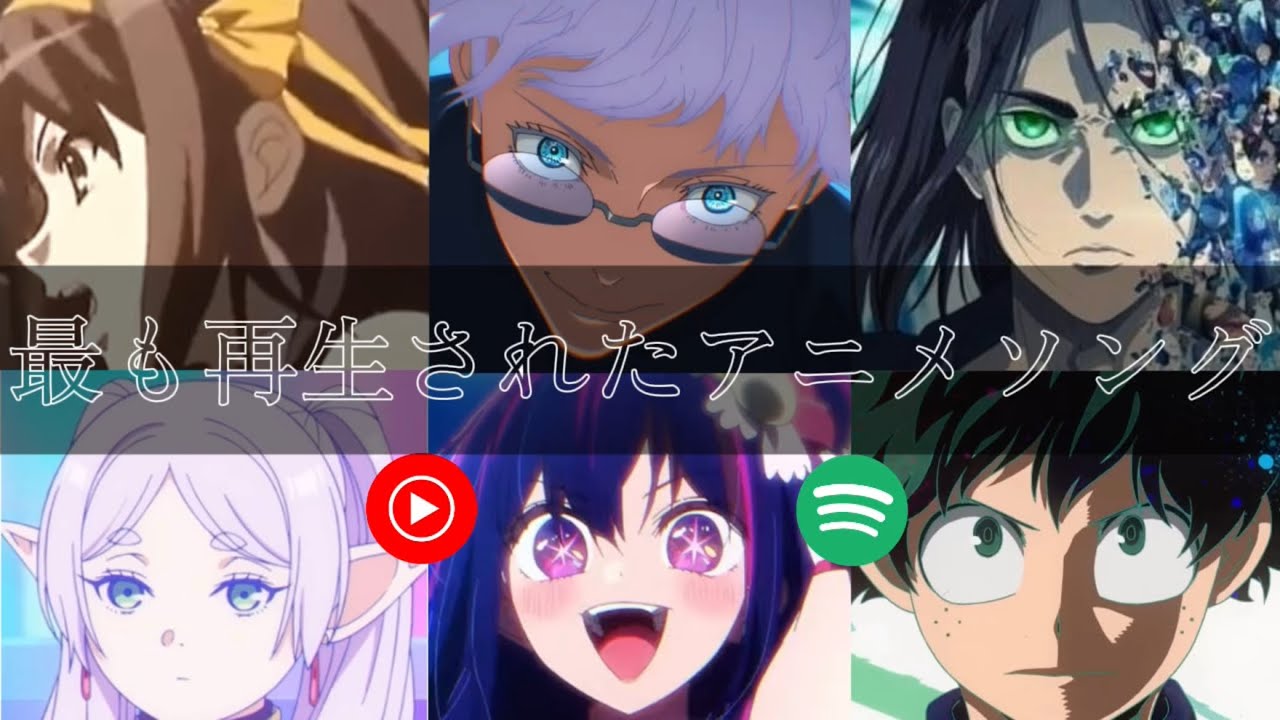 最も再生されたアニメソングトップ100【アニソン再生回数ランキング】