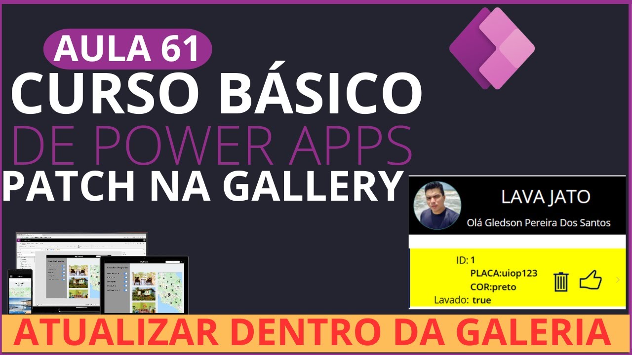 PATCH atualizar registro direto na GALLERY no PowerApps, ATUALIZAR com PATCH sem precisar EDITAR