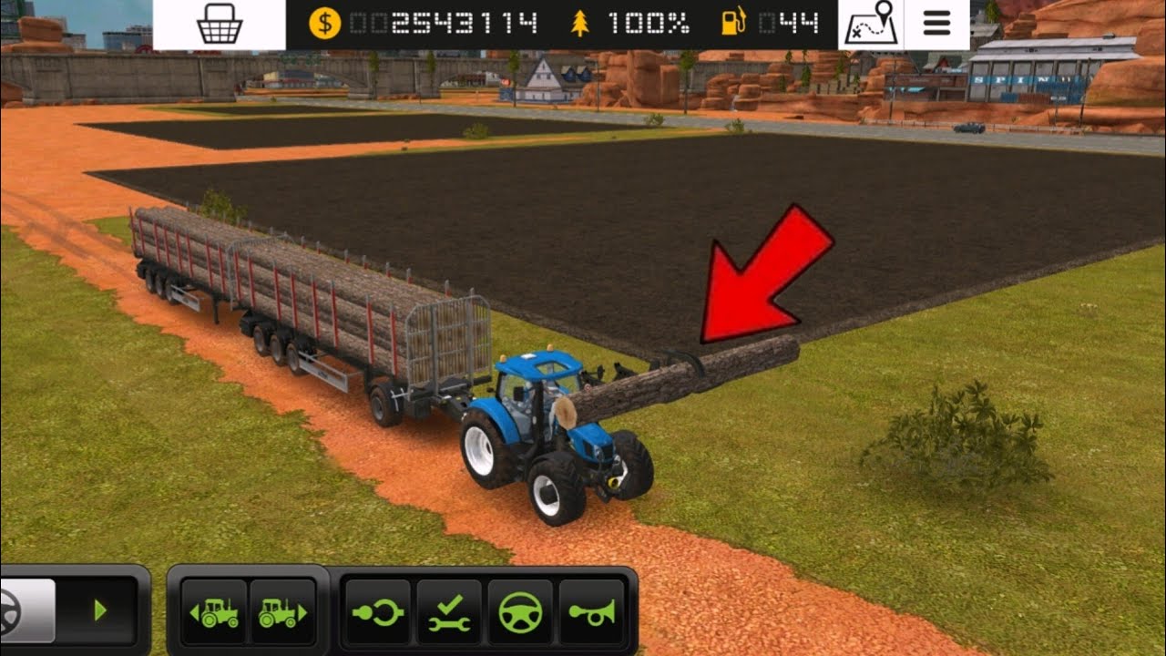 Tree transport full loading with tractor in fs 18/farming simulator 18/FARMING SIMULATOR 18/FS 18/