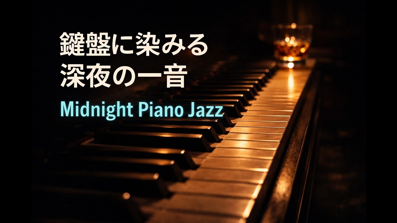 鍵盤に沈む深夜の一杯｜Midnight Piano Bar Jazz 🌙🎹