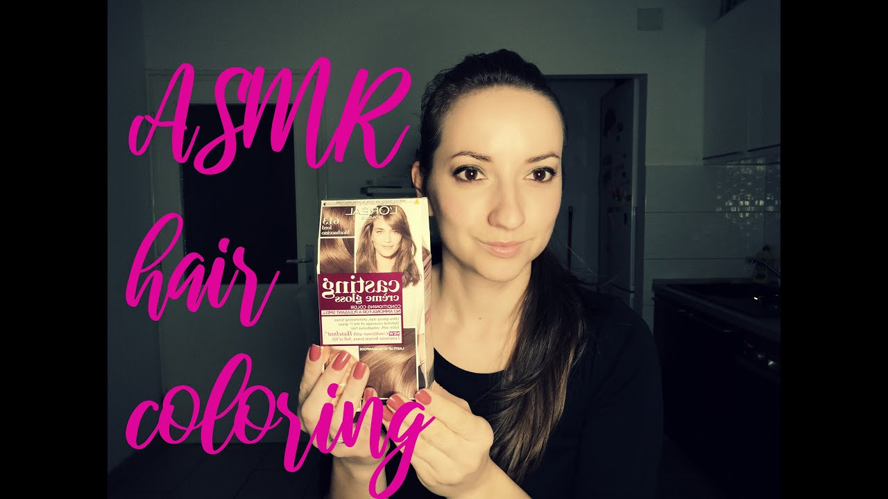 ASMR hair coloring - Croatian ASMR - šaptanje - tapkanje
