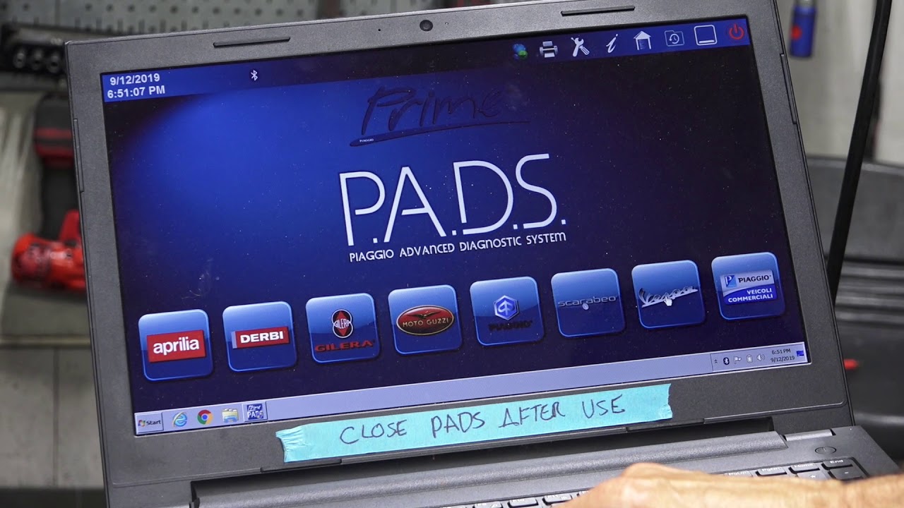 PADS Piaggio/Vespa Advanced Diagnostic System Explained