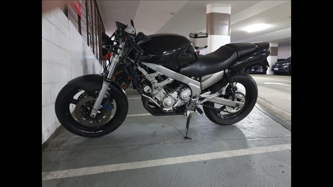 Yamaha FZX 250 Zeal with R6 front end, first ride.