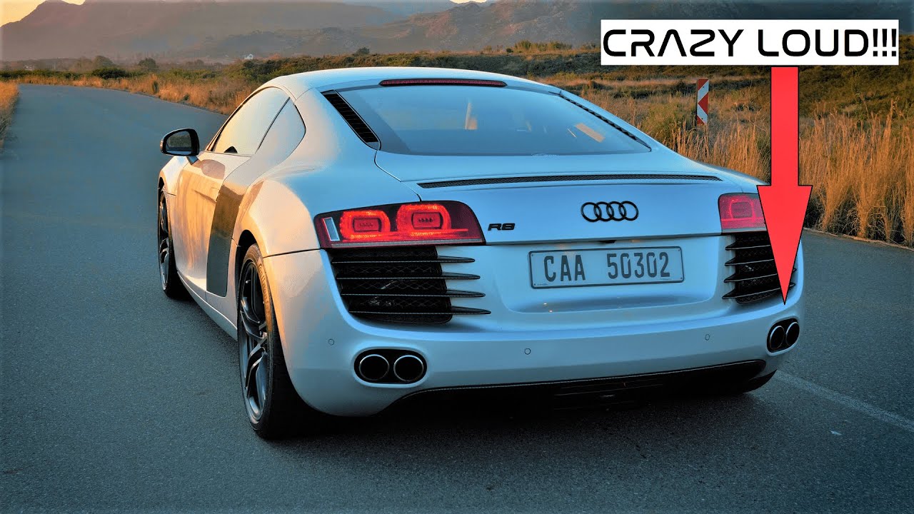 САМАЯ ГРОМКАЯ МАШИНА, НА КОТОРОЙ Я КОГДА-ЛИБО ЕЗДИЛ! - Audi R8 V8 с прямой трубой!