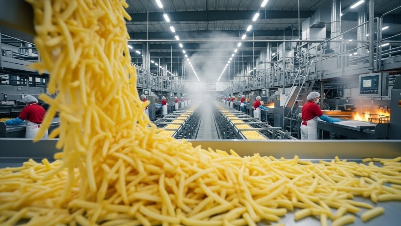 INSIDE a French Fries Factory 🍟 Millions of Fries Made Every Day