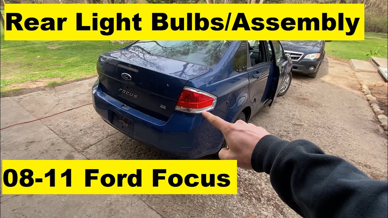 How to Change Tail Light Lamp Bulb Assembly Ford Focus 2008 2009 2010 2011 08 09 10 11