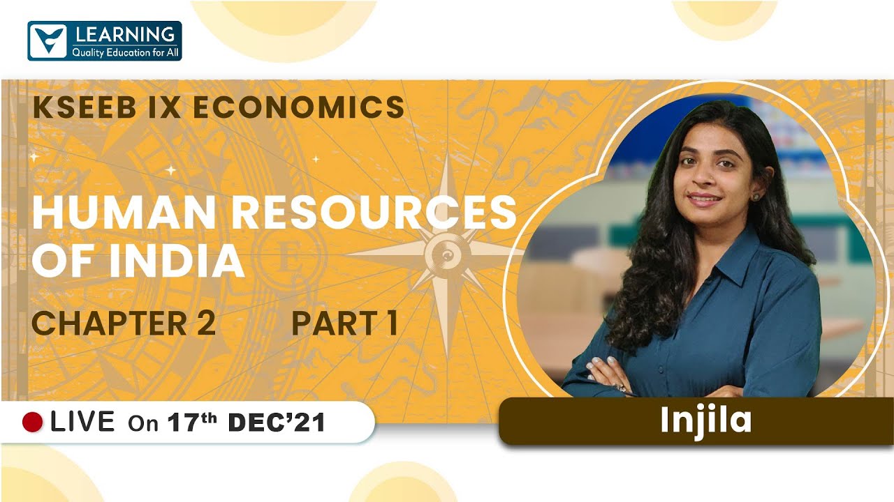 Human Resources of India | Class 9 | Economics | KSEEB | Vista's Learning | By Injila ma'am