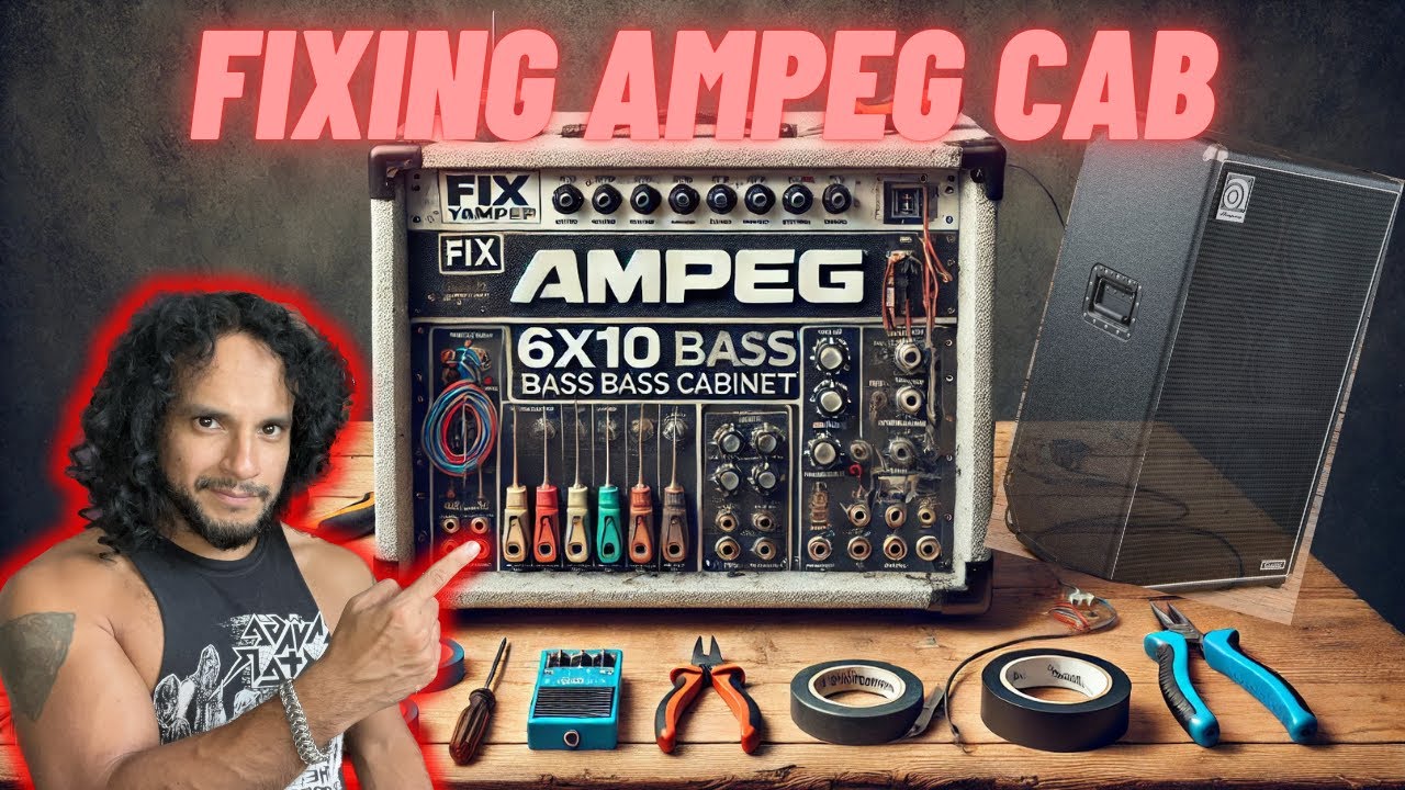 MY AMPEG CAB IT'S BROKEN!!! | SPEAKER SWAP FOR SVT 6X10 AMPEG