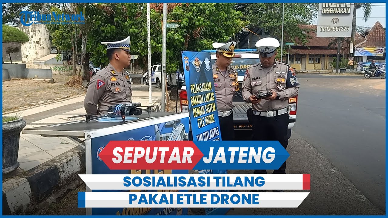 Hitungan Menit, 5 Pelanggar Lalu Lintas di Pekalongan Ditilang Pakai ETLE Drone