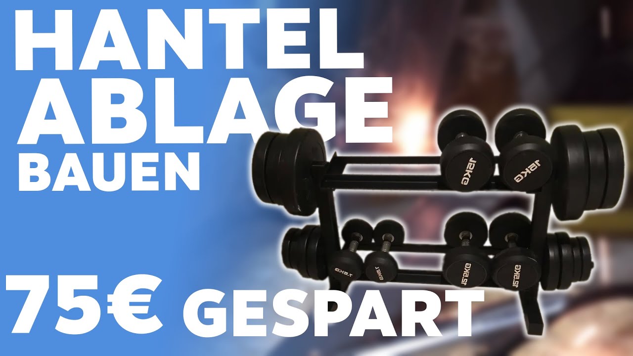 HANTEL-ABLAGE selber bauen | für die Homeoffice Muckibude