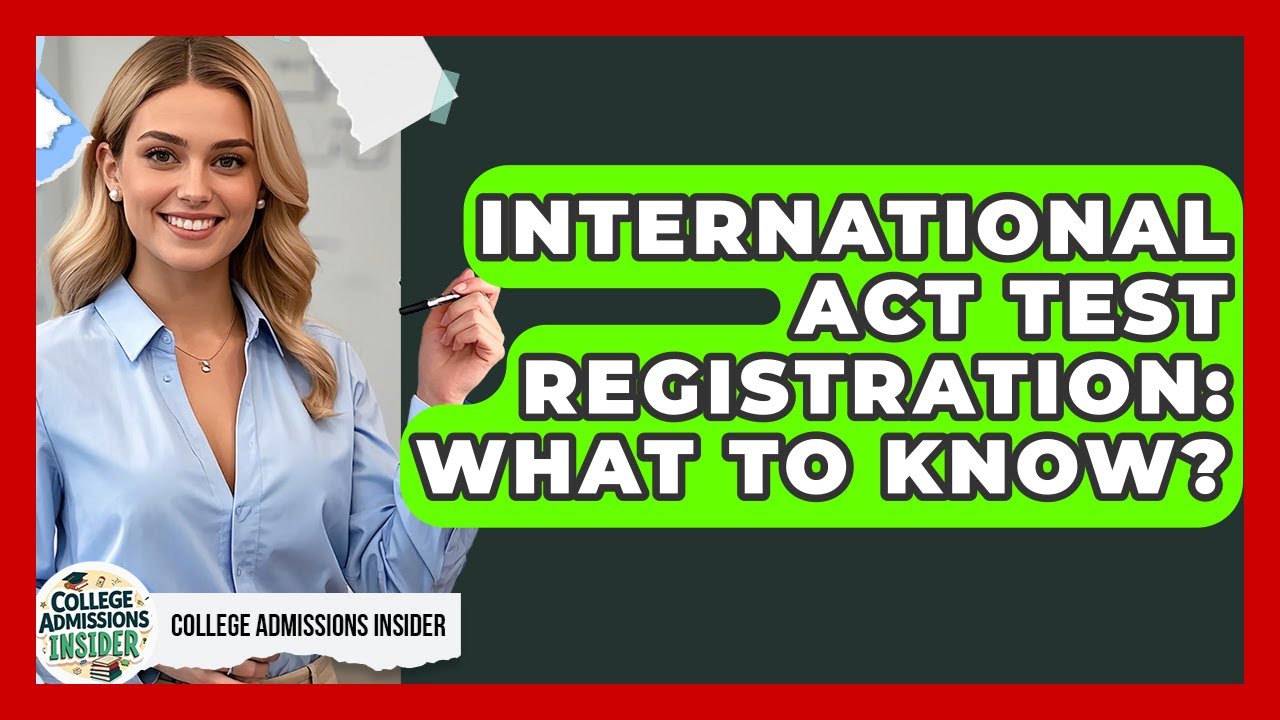 International ACT Test Registration: What To Know? - College Admissions Insider
