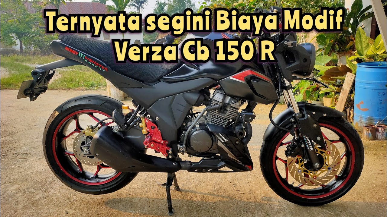 Biaya Modif Verza 150 jadi Ala Motor Sport #cb650r #verza150 #motorcustom #touring #motorsport