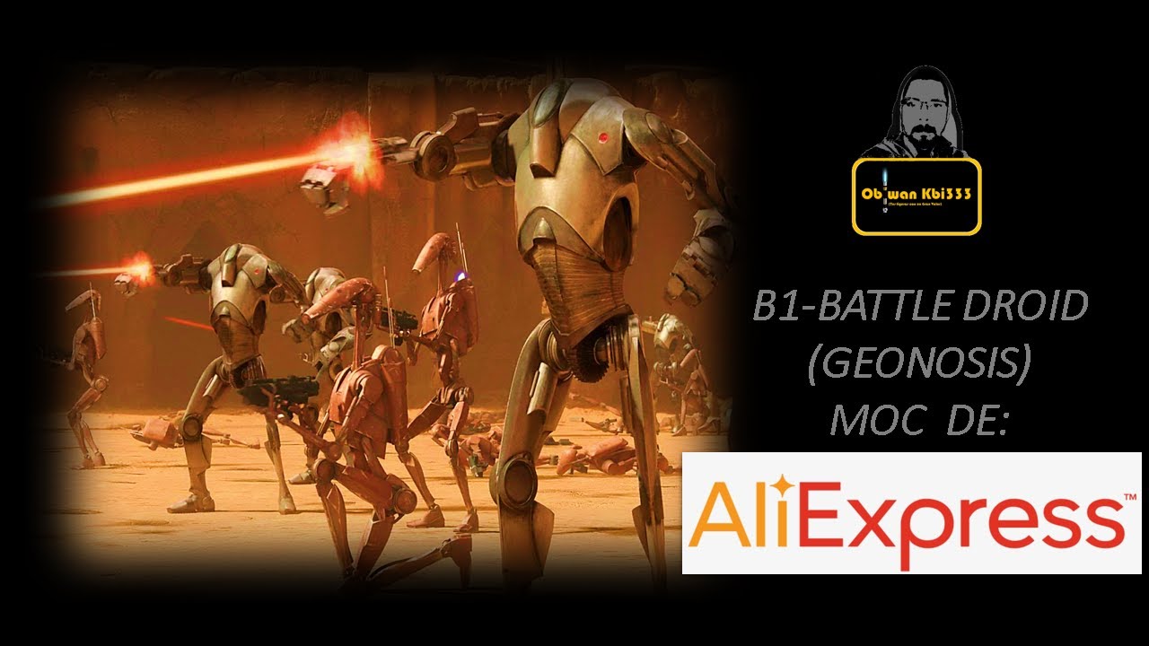 B1 BATTLE DROID MOC DE ALIEXPRESS FIGURA ESCALA 1/6 (12 PULGADAS)