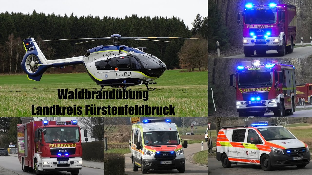 Katastrophenschutzübung IKARUS Landkreis Fürstenfeldbruck [Waldbrand] [Übung]