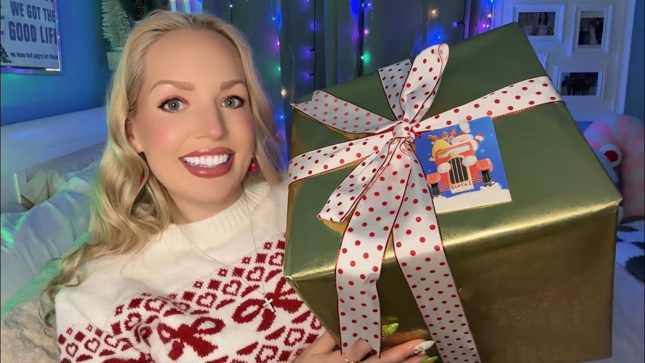 ASMR Тайный обмен подарками Санты🎅🏼🎁Распаковка от @JeannieBASMR ✨