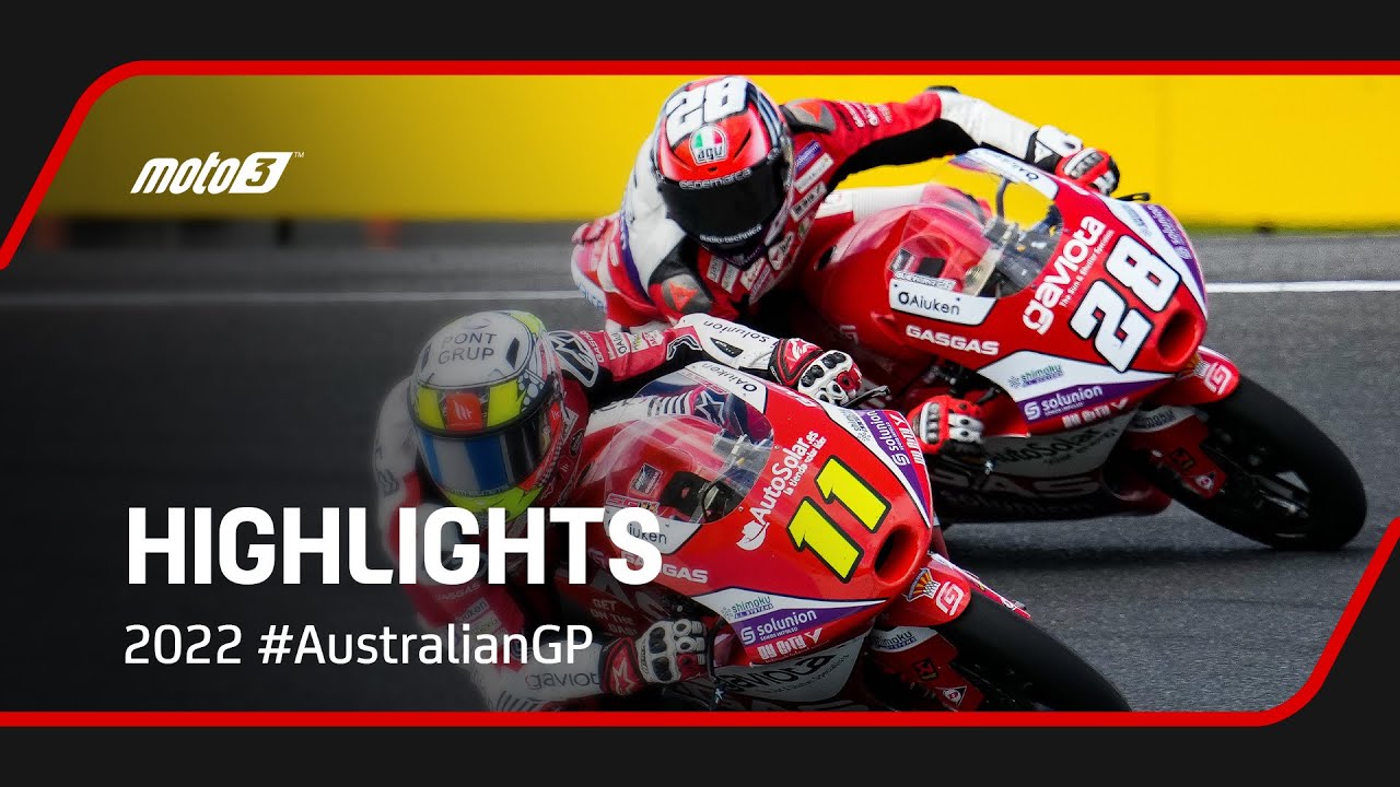 Moto3™ Race Highlights 🏍️💨 | 2022 #AustralianGP 🇦🇺