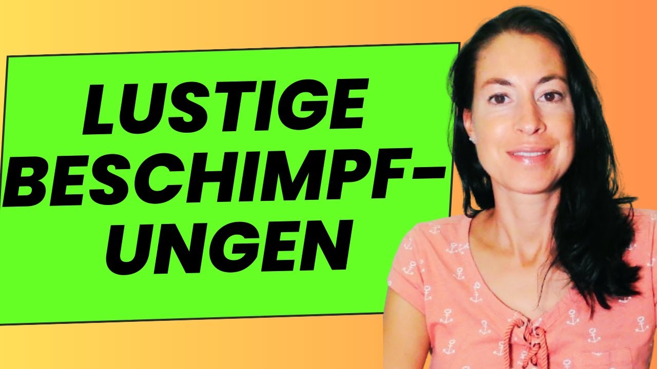 LUSTIGE Beschimpfungen - Umgangssprache - Alltagsdeutsch - DaF B2/C1/C2