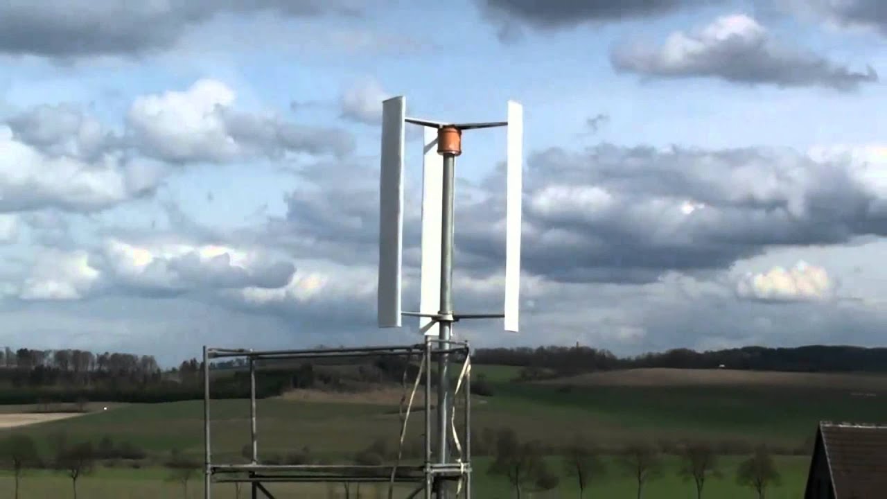 vertikale Windkraftanlage/Windturbine 