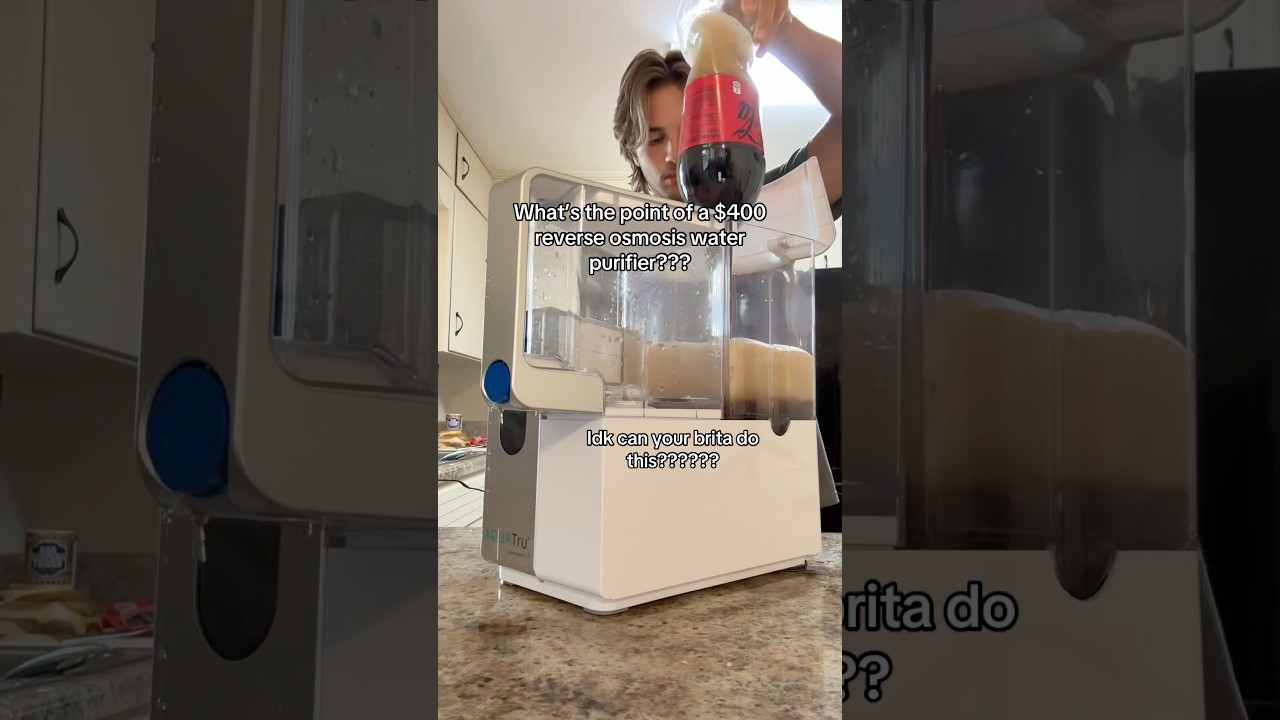 Turning Diet Coke into filtered water