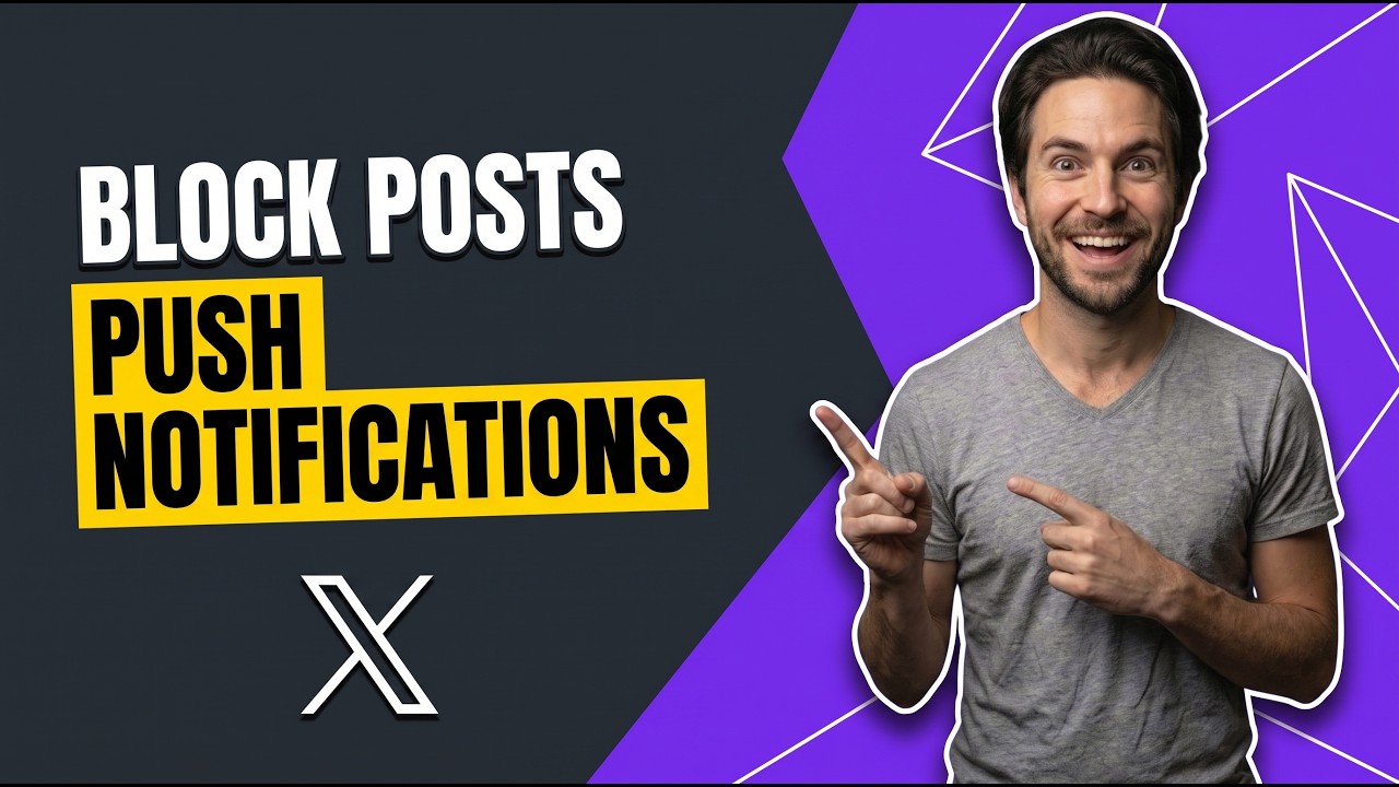 Как отключить push-уведомления о постах в X.com / Twitter [Краткое руководство]