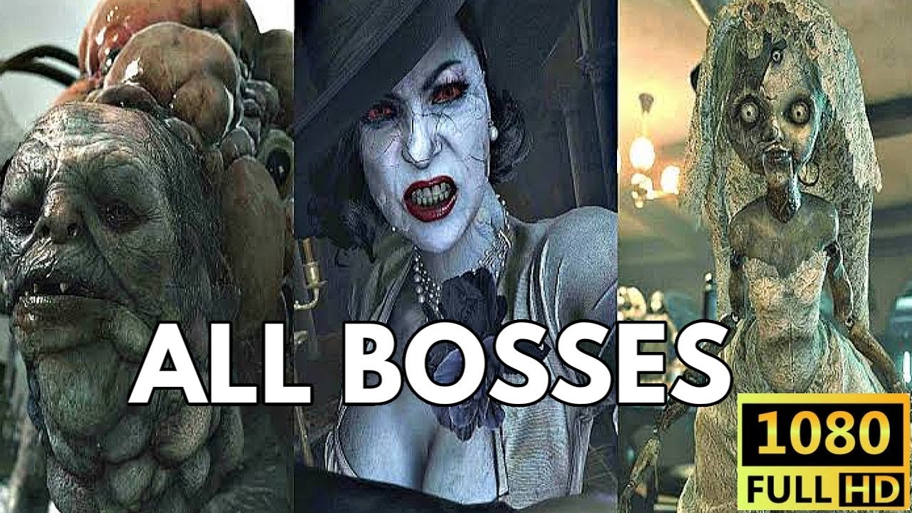 Resident Evil : Village All Boss Fight Compilations!!!