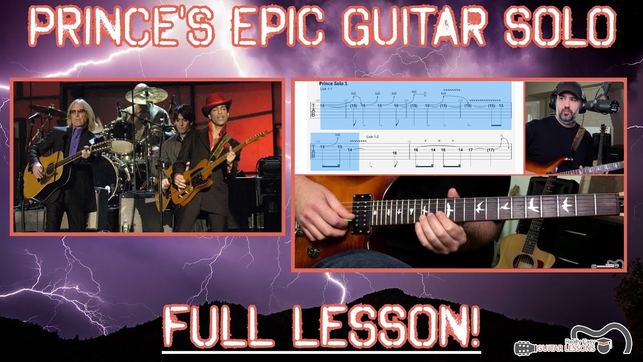 While My Guitar Gently Weeps | Prince Guitar Solo Lesson |