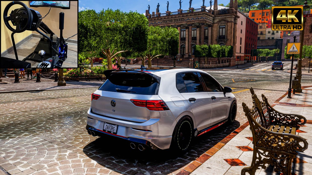 Volkswagen Golf 8 R-Line - Forza Horizon 5 | Thrustmaster T300RS + TH8A Shifter Gameplay