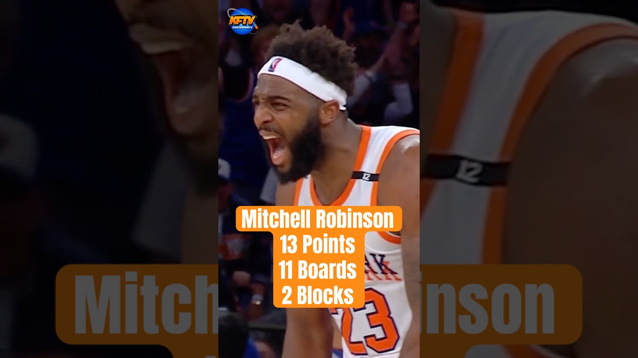 Mitchell Robinson was a MONSTER against the Pistons in Game 5! #shorts #knicks