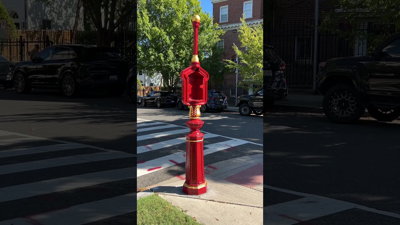 Historic Fire Call Box with No Art 🖼️ on Wyoming Ave Kalorama Washington DC 
