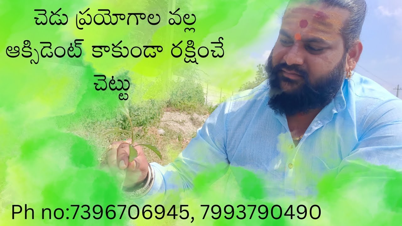 చెడు ప్రయోగాల వల్ల యాక్సిడెంట్ కాకుండా రక్షించే చెట్టు 7396706945 7993790490