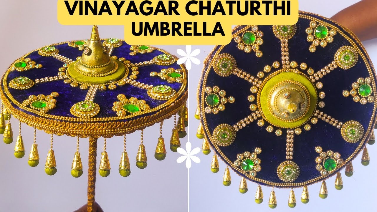 Ganesh Umbrella l DIY Vinayagar Umbrella l Pillaiyar Kudai l Decoration. 