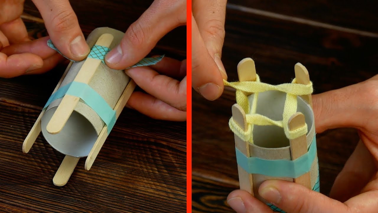 Glue 4 Popsicle Sticks To A Toilet Paper Roll – Every Woman Needs This