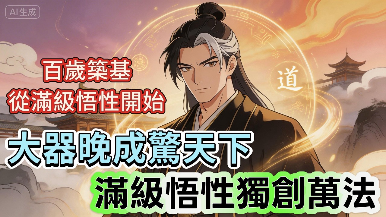 紀浩淵穿越修仙界，苦修百年兩次筑基失敗，壽元將盡之際，終於覺醒滿級悟性。頓悟功法缺陷，一舉完善自身大道，筑基成功率近乎滿載，從此大器晚成，縱橫修仙界，獨創宇宙萬法。