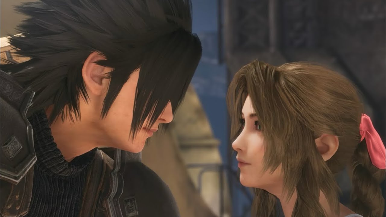 All Cute Zack And Aerith Scenes In FF7 Crisis Core