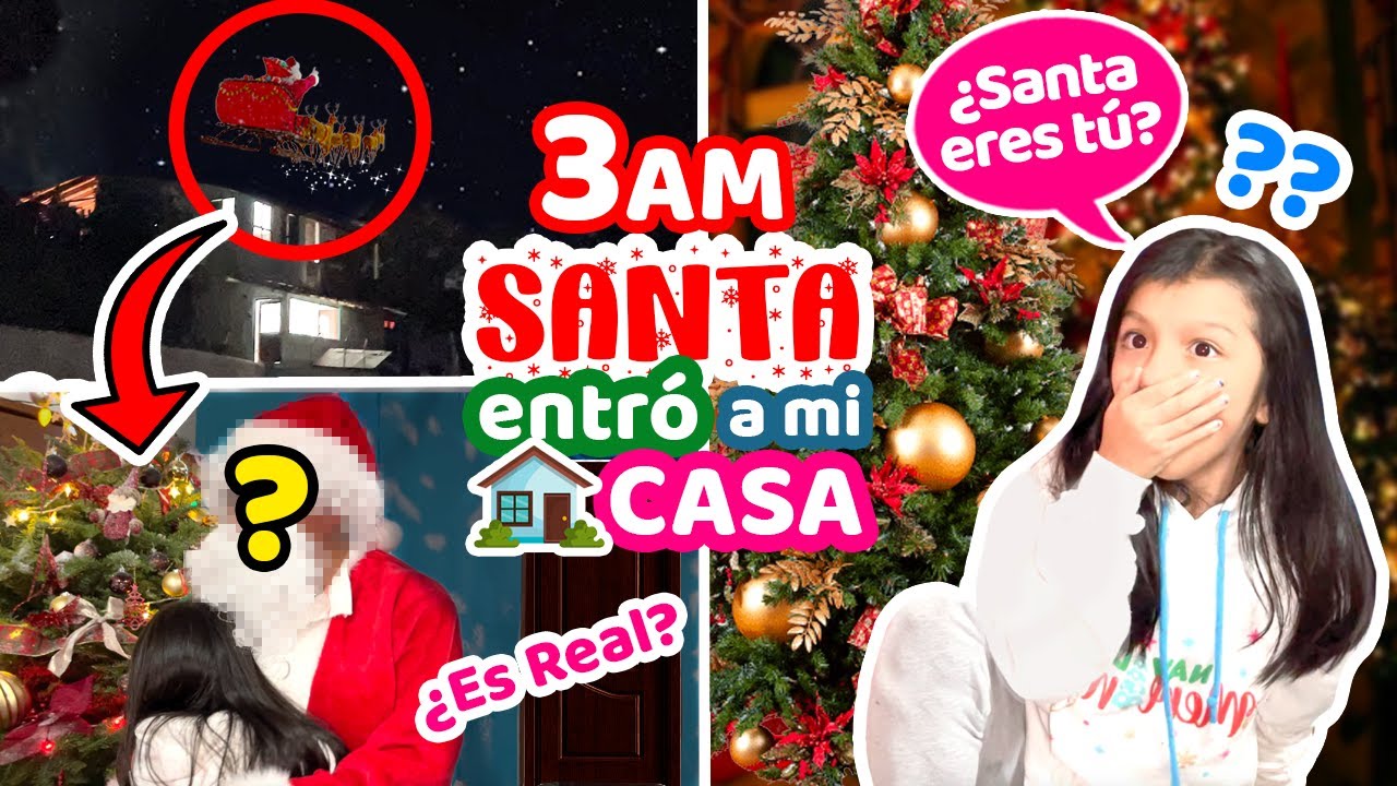 06- 🎅🏼 3AM CAZANDO A SANTA 🔍⏰¿ES REAL?  😳¡ENTRÓ A NUESTRA CASA! 🏡 |NAVIDAD MERLIN
