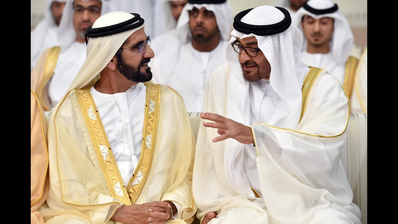 محمد بن راشد ومحمد بن زايد يشهدان أفراح آل نهيان والعرس الجماعي