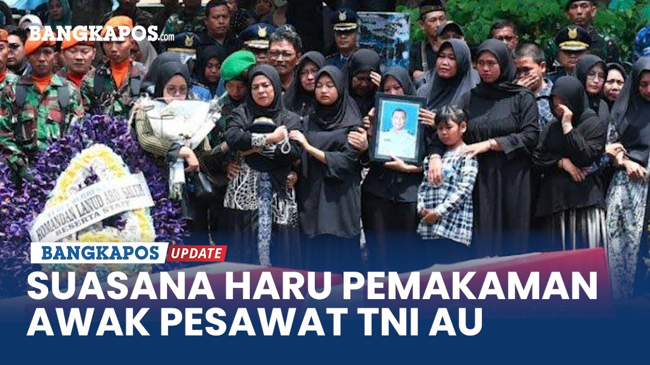 Suasana Haru Iringi Pemakaman Awak Pesawat Tucano TNI AU di TMP Untung Suropati Malang