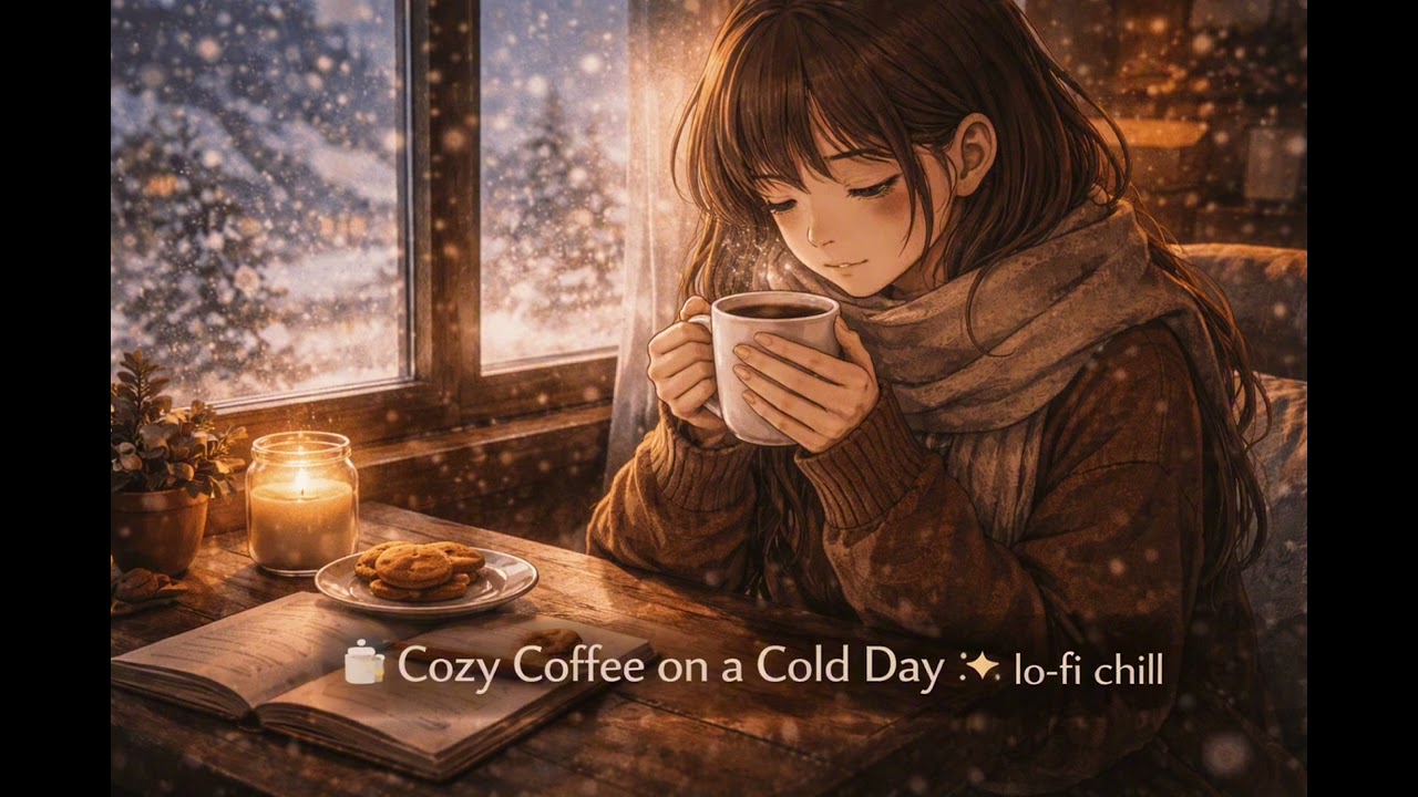 【作業用BGM 睡眠用BGM】Cozy Coffee on a Cold Day :* lo-fi chill