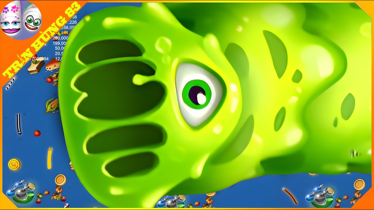 WormsZone.io | Rằn Goo , Game Rắn Săn Mồi | Epic Worms Zone Best Gameplay! | Trần Hùng 83