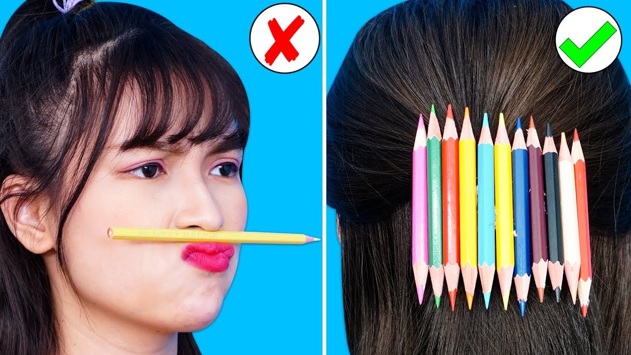 23 DIVERTIDOS TRUCOS E IDEAS CON ÚTILES ESCOLARES || Trucos escolares de bricolaje de T-STUDIO ES