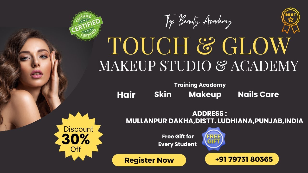 Build Your Future as a Beautician | Enroll at Touch and Glow Makeup Studio & Academy | Up to 30% Off