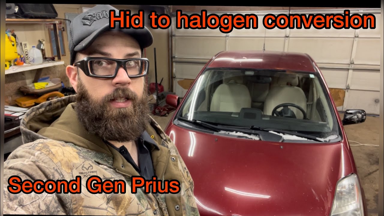 Hid to Halogen headlight conversion. Second gen Prius.