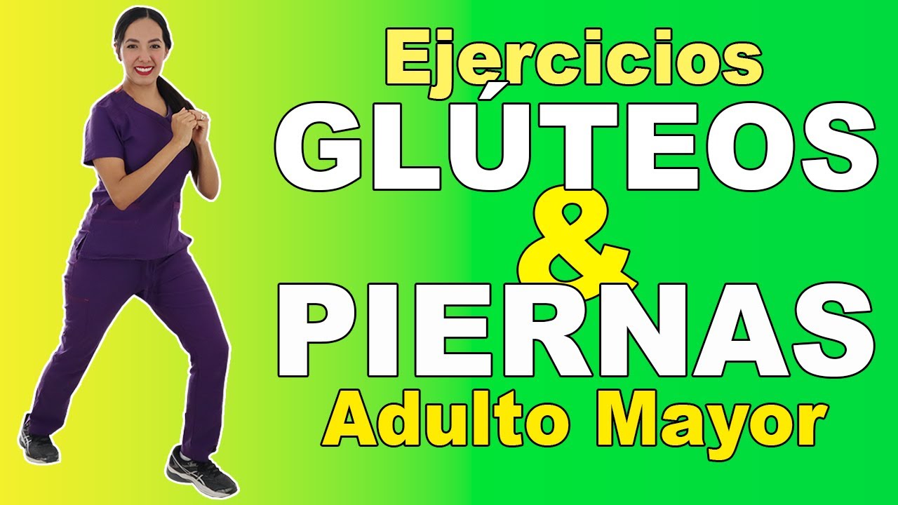 Ejercicios para GLÚTEOS y PIERNAS en Adultos Mayores (rutina completa) | 45 min.